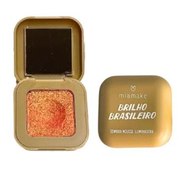 Imagem de Sombra Mousse Iluminadora Mia Make Brilho Brasileiro  - Cor 3 - Maquia