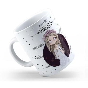 Imagem de Caneca Cerâmica Branca Que Signo Ela é 325ml - I Love Be Nerd