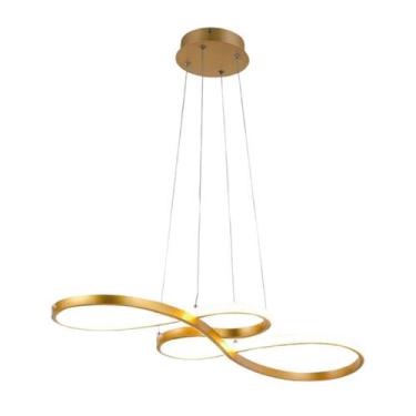 Imagem de Lustre Pendente Led Smd 58w Design Moderno 3EM1 Dourado - Ilumilider