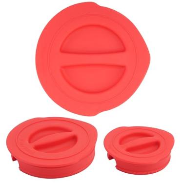 Imagem de Purekra Tampa de substituição de silicone serve apenas para âncora de jarrete, copo medidor de vidro de 1 xícara, 2 xícaras e 4 xícaras, reutilizável e durável, lavável na máquina de lavar louça,