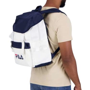 Imagem de Mochila Fila Icon Branco e Marinho