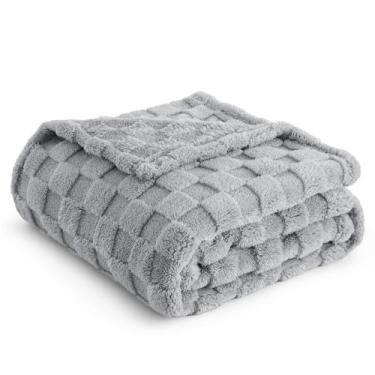 Imagem de Cobertor de Flanela Bedsure Cinza Prateado - 130 x 150 cm