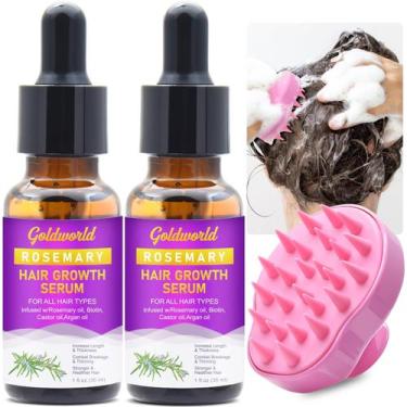 Imagem de Sérum de Crescimento Capilar GoldWorld - Com Alecrim, Mamona, Biotina 