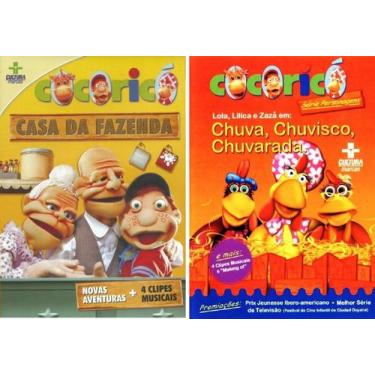 Imagem de 2 DVDs Cocoricó Chuva Chuvisco Chuvarada + Casa da Fazenda - UNIVERSAL