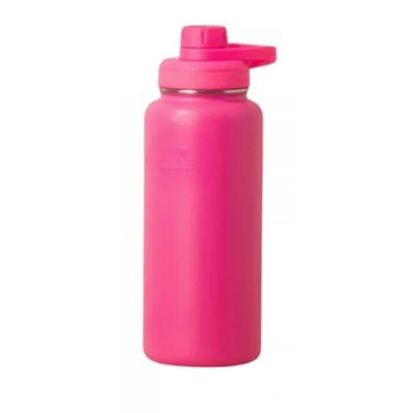 Imagem de Garrafa Térmica de Aço Inox, 950ml, Tampa Rosqueável com Alça, Vacuum (Pink)