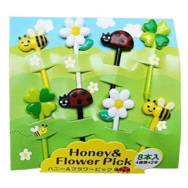 Imagem de Mini garfos palitos lanches infantis ANIMAIS crianças petiscos lanchei