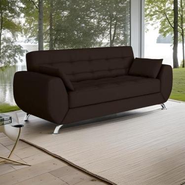 Imagem de Sofá 3 Lugares Dolores Café - Mobly