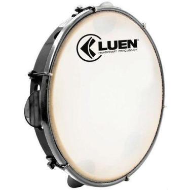 Imagem de Pandeiro Luen 10 Pele Leitosa Corpo em Abs, Com Chave De Afinação, Pre