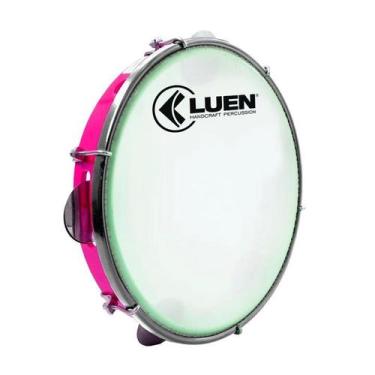 Imagem de Pandeiro Luen 10 Pele Leitosa Corpo em Abs, Com Chave De Afinação, Ros