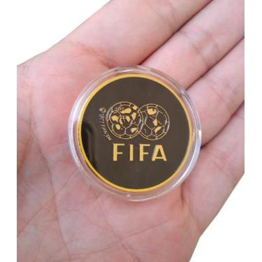 Imagem de Moeda Futebol Juiz Árbitro Futebol Toss Cara ou Coroa 