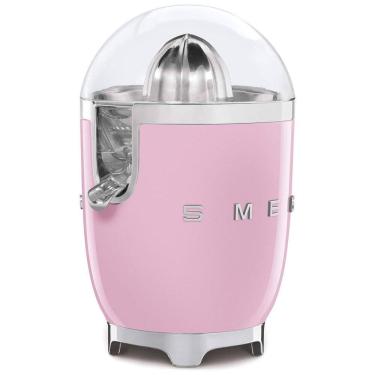 Imagem de Espremedor de Frutas Elétrico Retro para e Limão, Aço Inoxidável, 80W, 110v, SMEG CJF01PKUS, Rosa