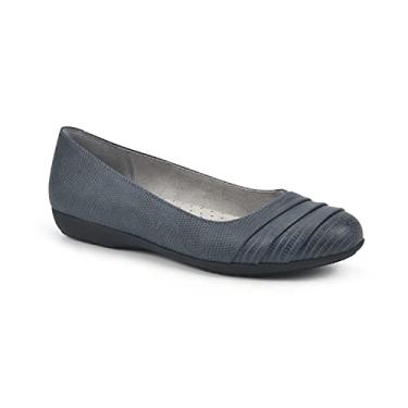 Imagem de CLIFFS BY WHITE MOUNTAIN Sapatilha feminina Clara Ballet, Estampa de lagarto azul-marinho, 11