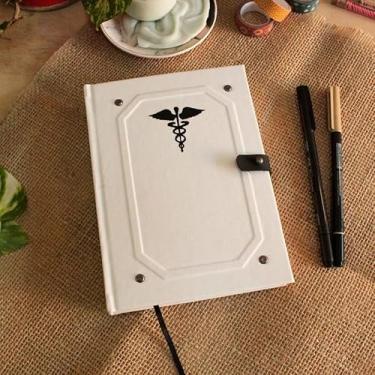 Imagem de Caderno Feito à Mão Profissões - Medicina A5 200 Folhas