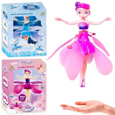 Imagem de Brinquedo Boneca Fada Drone Fadinha Voadora Recarregável Usb
