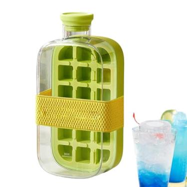 Imagem de Bandejas de para freezer, molde de bloco de | Bandeja de bloco de vertical reutilizável | Freeze Freeze de Fácil lançamento à prova de vazamentos com palha para bar comercial, restaurante