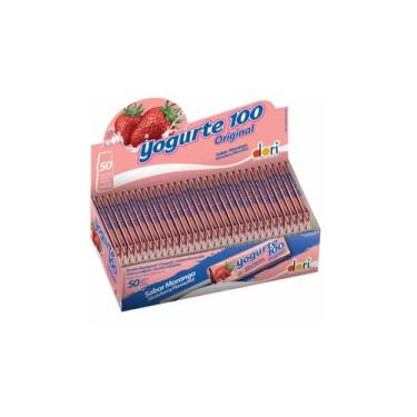 Imagem de Pirulito Mastigável Dori Kit Com 50 Unidades Morango