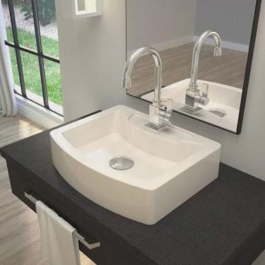 Imagem de Cuba para Banheiro RT41W Retangular Aria Compace