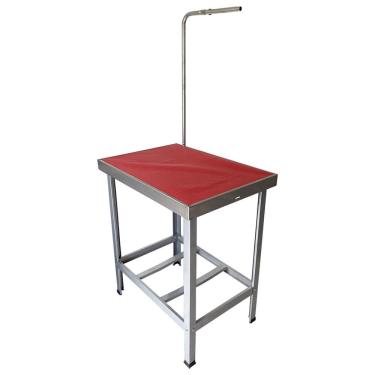 Imagem de Mesa de Banho e Tosa Inox AlcaPet 110X55cm Vermelho APIS-17P