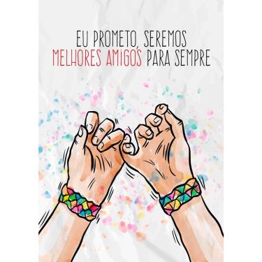 Imagem de Adesivo Decorativo de Parede Frase Melhores Amigos