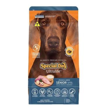 Imagem de Ração Special Dog Ultralife Cães Sênior Raças Médias e Grandes Frango e Arroz - 15kg