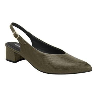 Imagem de Sling Back Piccadilly Taci Militar Snake 739031 Tamanho:37;Cor:-Feminino
