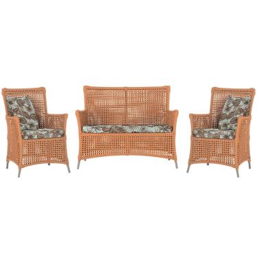 Imagem de  Jogo Sofá e 2 Poltronas de Área Igapó Alumínio