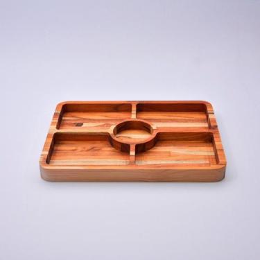 Imagem de Petisqueira Retangular em Madeira Teca - 40x30cm - Utilitário Decor