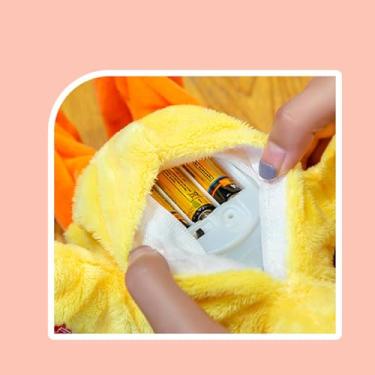 Imagem de Brinquedo de Pelúcia de Pato Elétrico, Pato Musical de Patinho de Passeio de Pato de Pelúcia Com Pelúcia Suave para Crianças Aniversário de Férias (Versão da música da bateria)