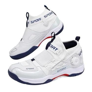 Imagem de Bolognifi Tênis de badminton com botão giratório unissex Tênis de tênis de mesa Tênis de tênis de mesa presente(40 BR,BLUE)
