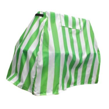 Imagem de YIJU Capa de lençol freático infantil tampa da mesa de parque aquático, Verde E Branco