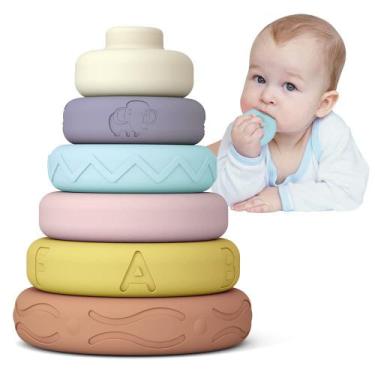 Imagem de Brinquedos para empilhar e aninhar Mini Tudou Baby Girl de 6 meses ou 