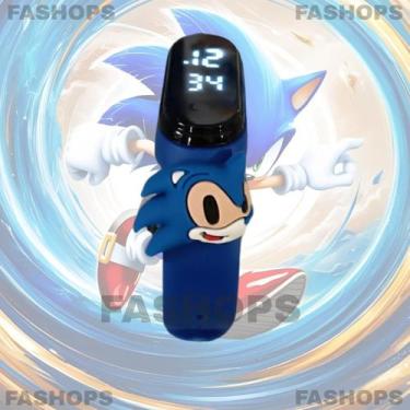 Imagem de Relógio Digital Led Infantil A Prova D'água Turma do Sonic Personagens
