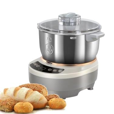 Imagem de KKSOUFX MáQuina De Amassar Massa Com FunçãO De FermentaçãO, MáQuina De Fazer Massa De AçO InoxidáVel 304 De 5 L/7 L,Misturador De Design Dividido, Com Copos E Colheres Medidoras