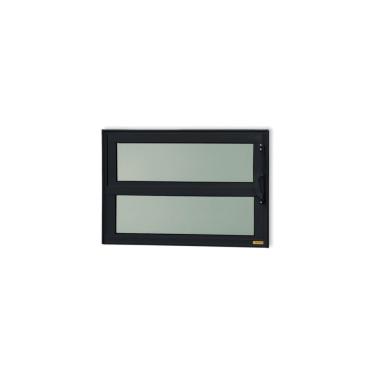 Imagem de Janela De Aluminio Basculante Elite Vidro Boreal 40cm X 80cm Brimak Preto