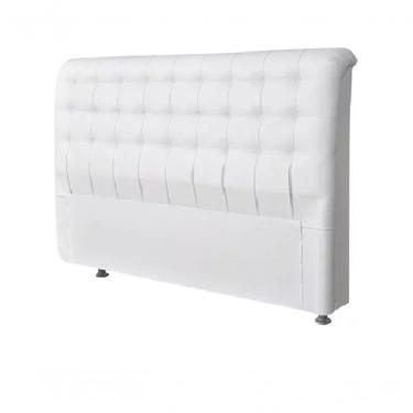 Imagem de Cabeceira Dama 1,60 Cm Cama Box Queen Corino Branco