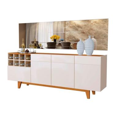 Imagem de Buffet Duna Em Mdf/mdp Com 3 Portas Mavaular Off/ Naturalle