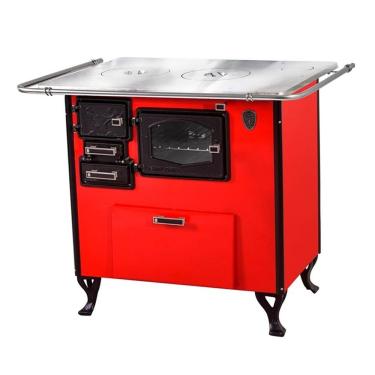 Imagem de Fogão A Lenha C Forninho C Cx Dir Vermelho Alumínio N2