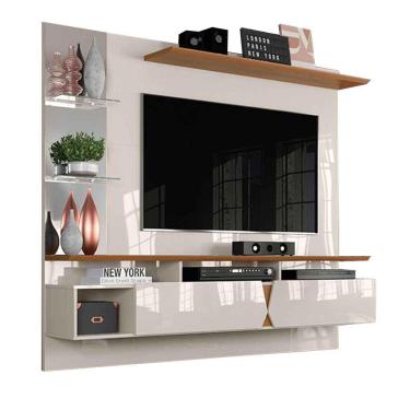 Imagem de Painel Para Tv Intense Off White / Damasco