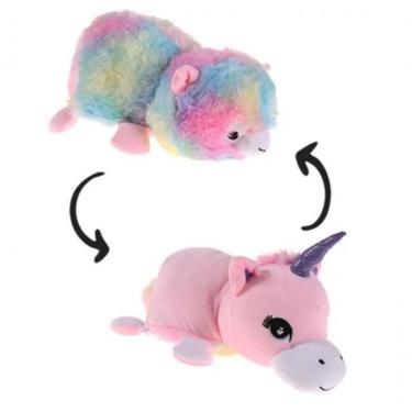 Imagem de Bichinho De Pelúcia Flip 2 Em 1 Bene Casa Baby Lhamaxunicórnio