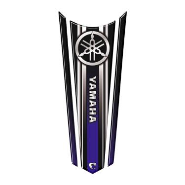 Imagem de Adesivo Faixa Gravata Resinado Tanque Moto Yamaha Azul Preto E Azul