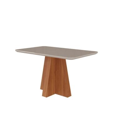 Imagem de Mesa Para Sala De Jantar 130cm Maite Cinamomo-off White