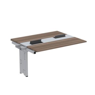 Imagem de Complemento De Mesa Plataforma Para Coworking Para 2 Pessoas 140x120 Walnut-cinza