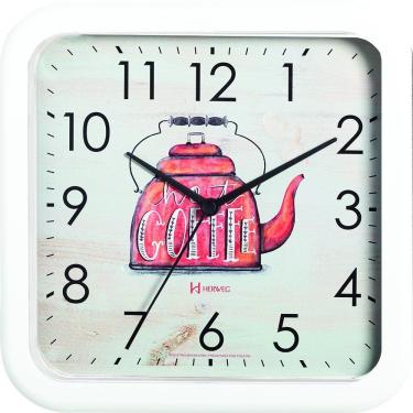 Imagem de Relógio Parede 23cm Cozinha Herweg 660052 Branco