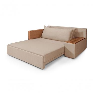 Imagem de Sofá Cama Panamá Compose Linho 2 Lugares Império Estofados Marrom