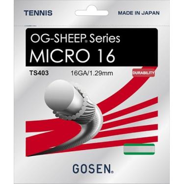 Imagem de GOSEN OG-Sheep Micro, 16 branco 40' All-Round Performance, corda de tênis sintética