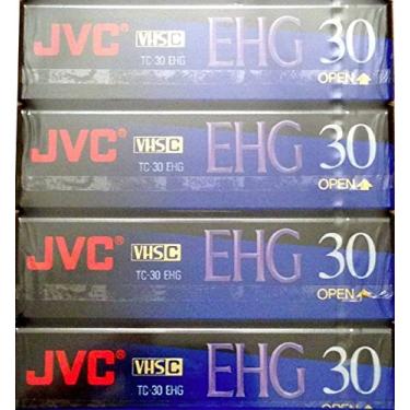 Imagem de JVC Fitas Vhs-C Virgens De 30 Minutos (Pacote Com 4) Qualidade Extra Alta