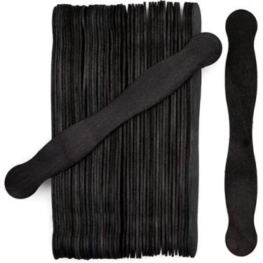 Imagem de Woodpeckers Alças De Ventilador Madeira Preta 8", Programas Casamento, Pacote Com 300 Unidades, Palitos Picolé Jumbo Para Leilão, Kit Suprimentos Artesanato Faça Você Mesmo Hastes Planas E Onduladas