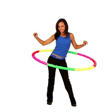 Imagem de Sports Hoop Exercício Hula Hoop: Bambolê Ondulado 1B - 450 G, Pequeno, Para Uso Infantil. Quatro Cores Neon.