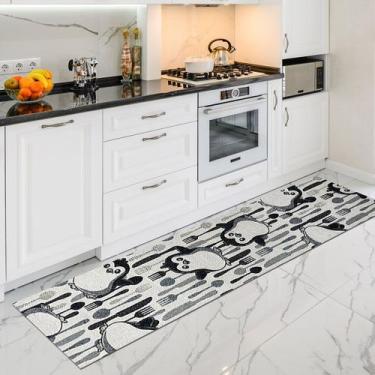 Imagem de 2 Tapete Passadeira Cozinha Absorvente 48 x 160 Oa Ptk Vr - Idealiza, 