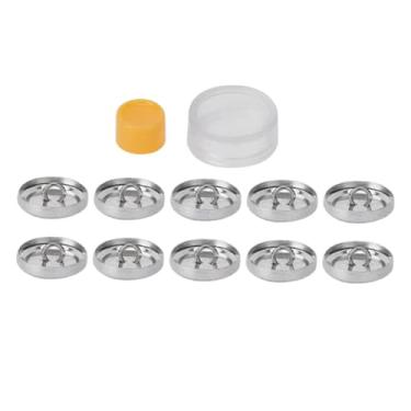 Imagem de Botões, Botões Ajustáveis ​​Botões Planos Botões Redondos Botões Masculinos Pinos para Jeans Botões de Casaco Buraco Único para Homens Mulheres Kit de Botões Capa de Bolsa Pano(20mm)